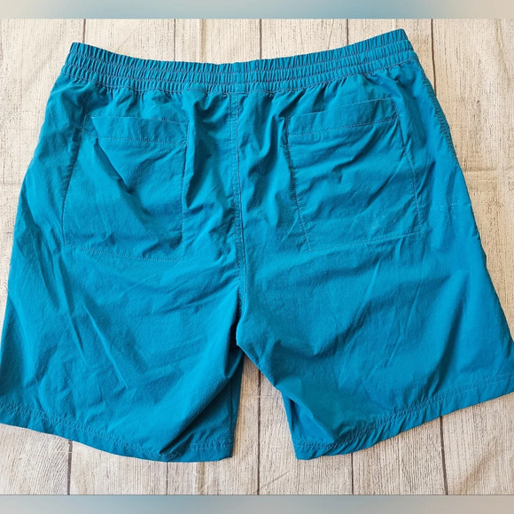 Marmot Men's Size Large Pull On Turquoise Activewear Performance Shorts Pockets - Picture 6 of 8